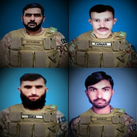 Four soldiers martyred in N Waziristan: ISPR