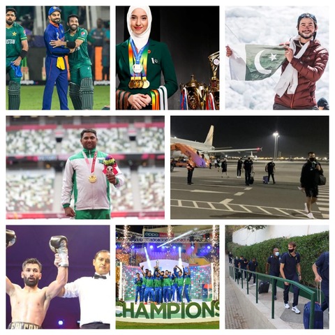 How did Pakistan perform in the sports arena in 2021?
