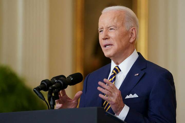 'Our work's not done' Biden says at one-year mark