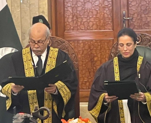Pakistanis felicitate Justice Ayesha Malik as she takes oath as first female SC judge