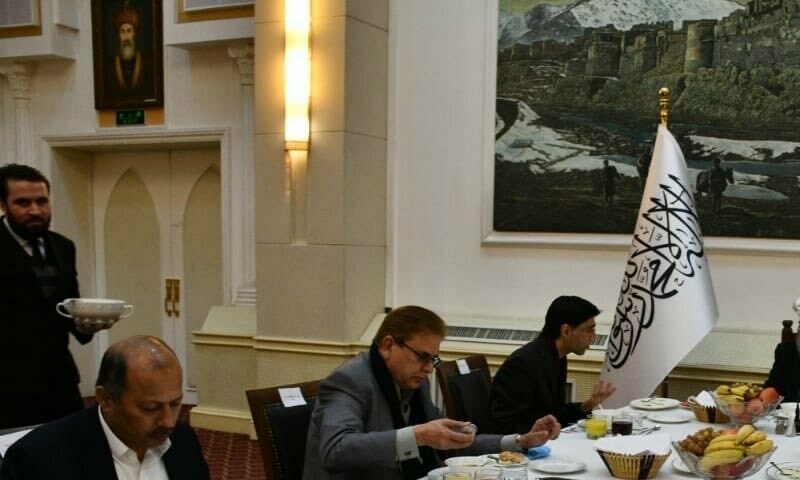 Moeed Yusuf, Afghan acting deputy PM discuss bilateral ties in Kabul