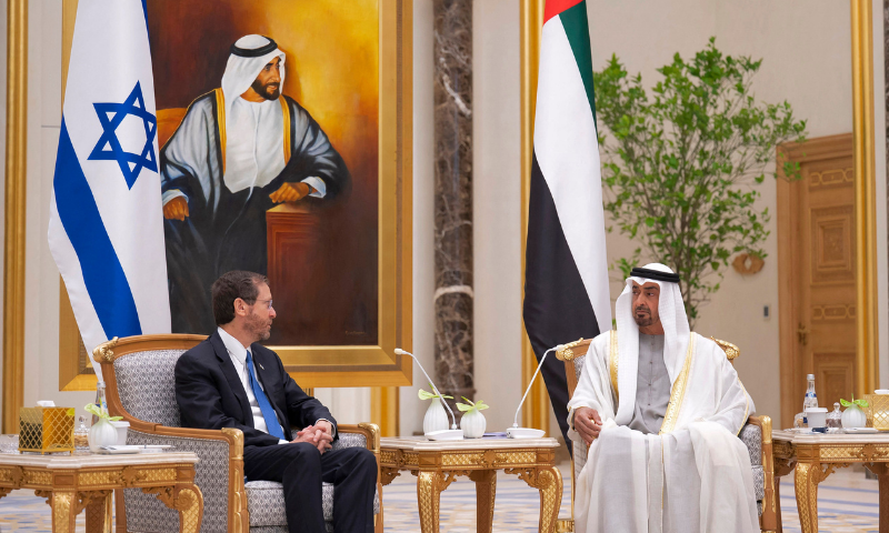 UAE intercepts Houthi missile attack as Israeli president Isaac Herzog visits