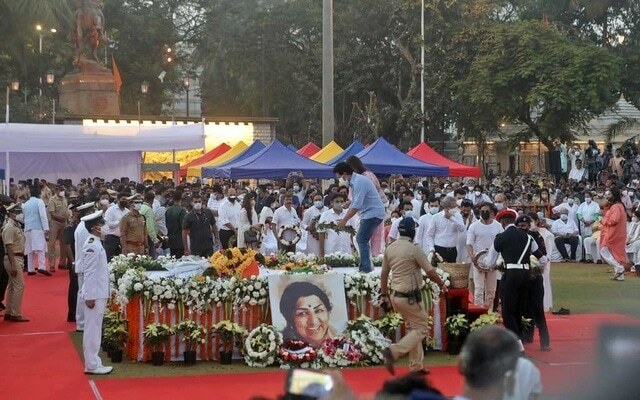 Bollywood singer Lata Mangeshkar, 'the Nightingale', given state funeral