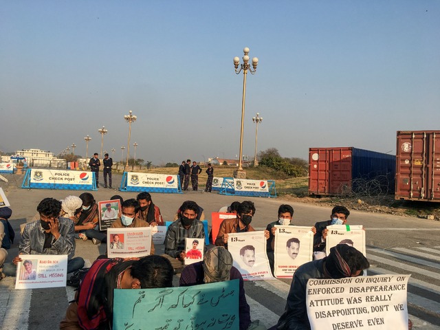 Missing persons families protest outside Swat Press Club: report
