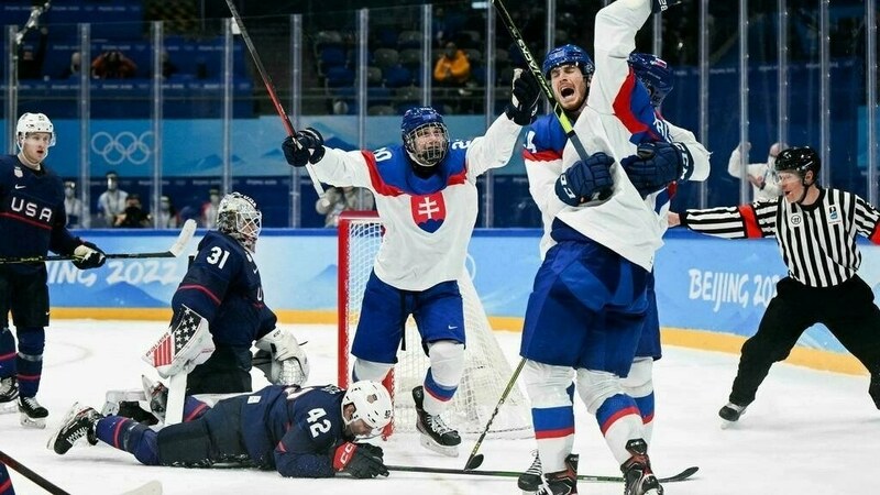 Slovakia stun USA in Olympic hockey after last-minute goal