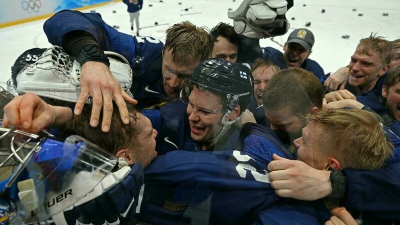 Finland win hockey gold in last event of Beijing Games