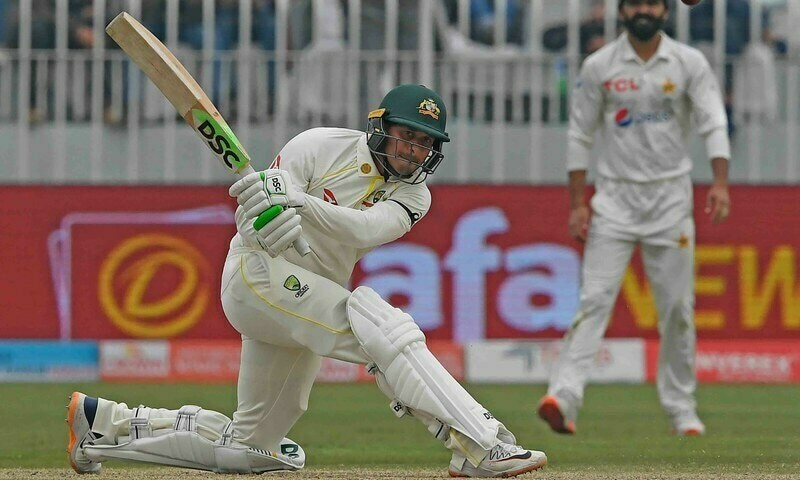 Usman Khawaja misses century for Australia as Pakistan Test hit by rain