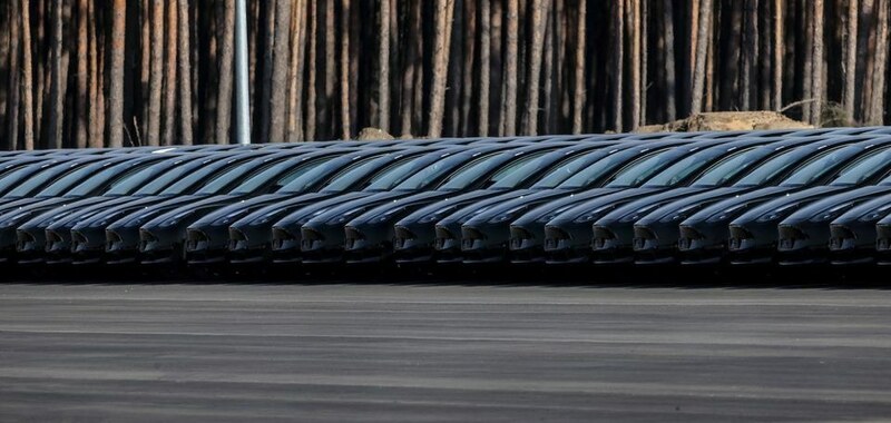 Elon Musk hands over first 'made in Germany' Teslas