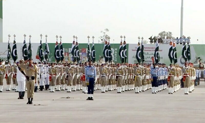 Grand military parade held in Islamabad on Pakistan Day
