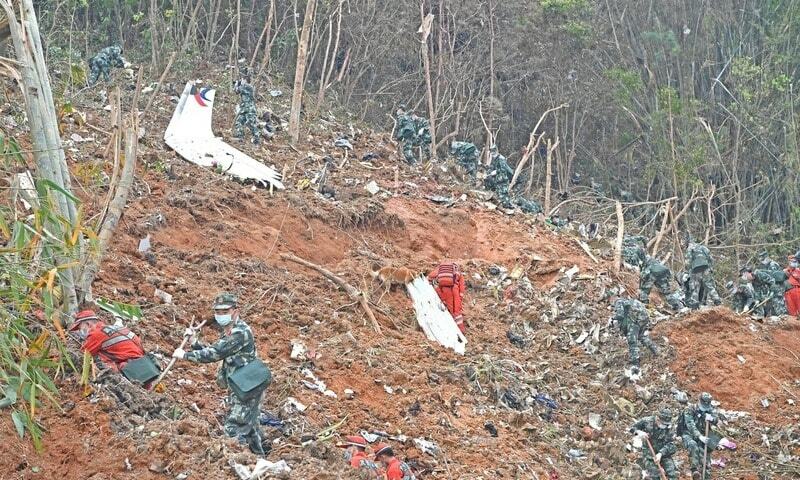 One of two black boxes found from crashed Chinese aircraft