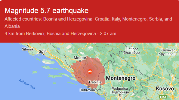 One killed, several injured in Bosnia quake