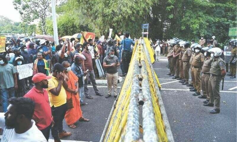 Sri Lankan president loses parliamentary majority as protests mount