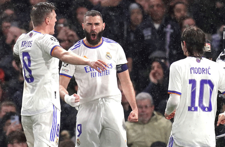 Benzema treble puts Real in command against Chelsea