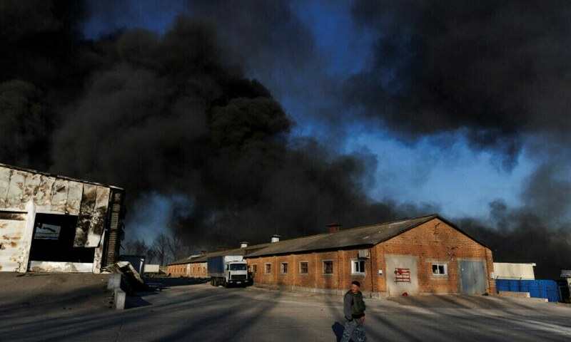 Russian forces destroy ammunition depot at Ukrainian air base