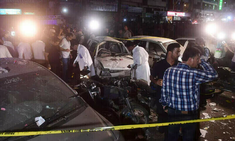 Karachi blast: CCTV footage shows suspected bomber