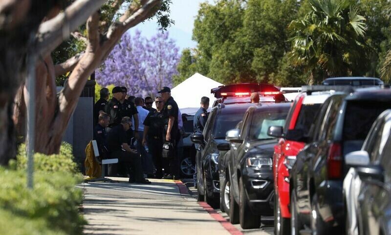 Churchgoers hog-tie gunman after shooting in California church kills one