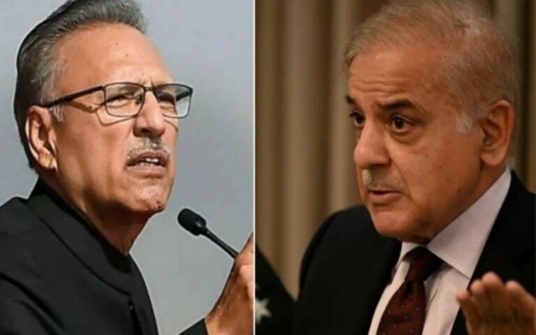 President Alvi asks PM Shehbaz to reconsider his advice about governor Punjab&rsquo;s appointment