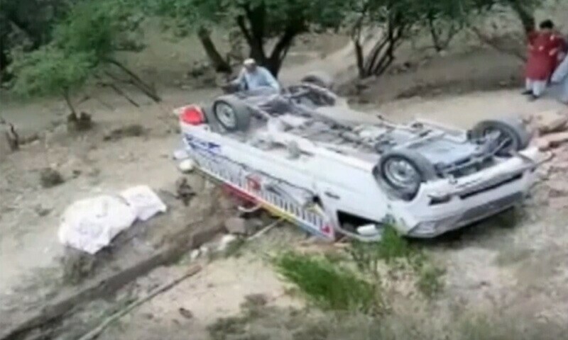 Three students killed, seven injured as van falls off cliff in Abbottabad