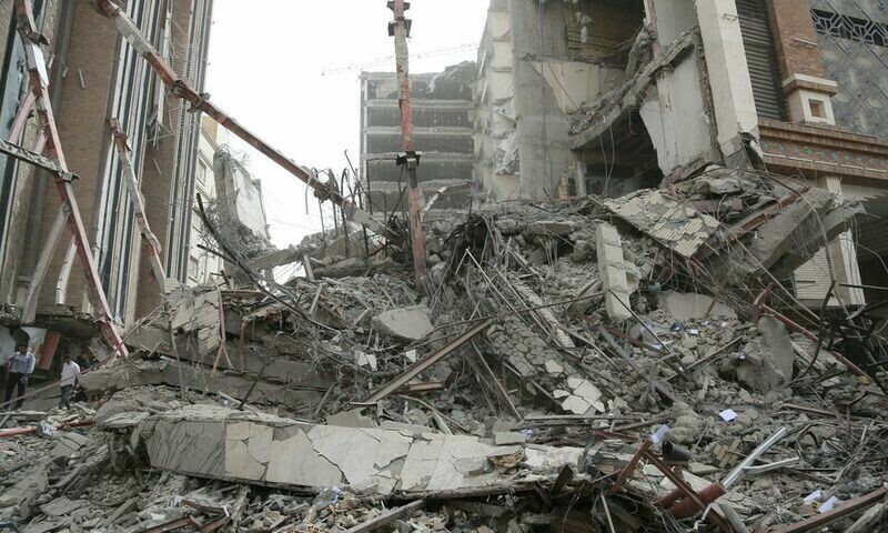 Iranian police fire shots, teargas to disperse protests over building collapse