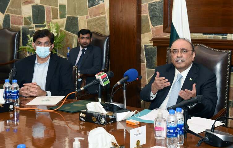 Asif Zardari challenges ex-PM Imran to contest election from Sindh