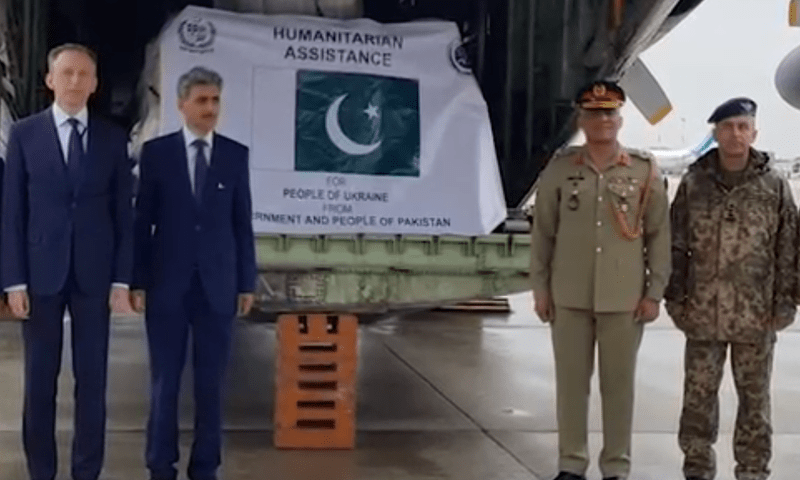 Video: Food supplies from Pakistan to war-hit Ukraine land in Poland