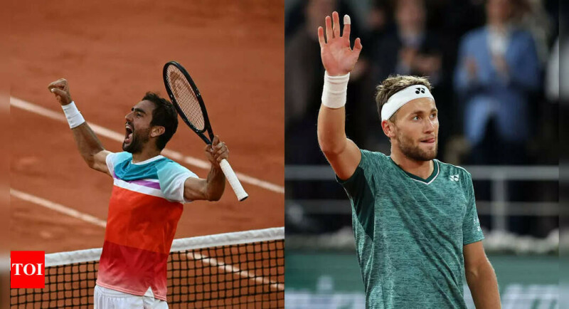 Cilic, Ruud reach French Open semi-finals for first time
