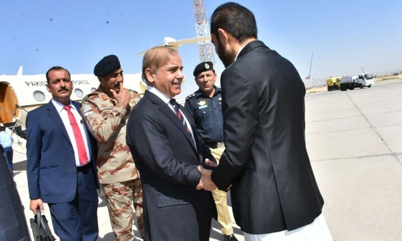 PM Shehbaz arrives in Quetta on day-long visit