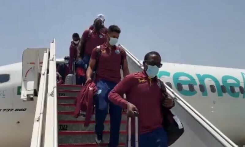 West Indies 26-member cricket squad arrives in Pakistan