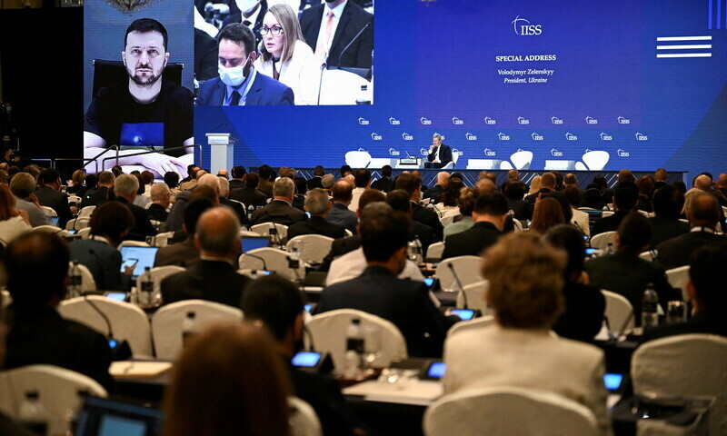 U.S. and allies trade barbs with China, but Ukraine dominates Asia security meet