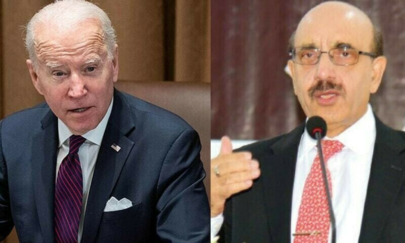 Pakistan envoy to US Masood Khan meets President Biden