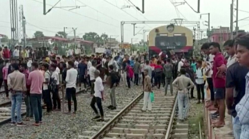 Protesters set trains on fire against military recruitment in India