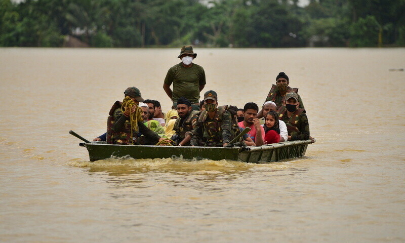 Bangladesh, India race to help millions stranded in deadly flooding