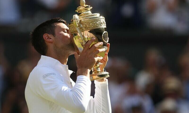 Ice-cool Djokovic tames fiery Kyrgios to continue Wimbledon love story