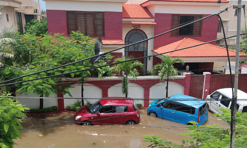 Karachi&rsquo;s DHA receives unprecedented rain in 1st monsoon spell