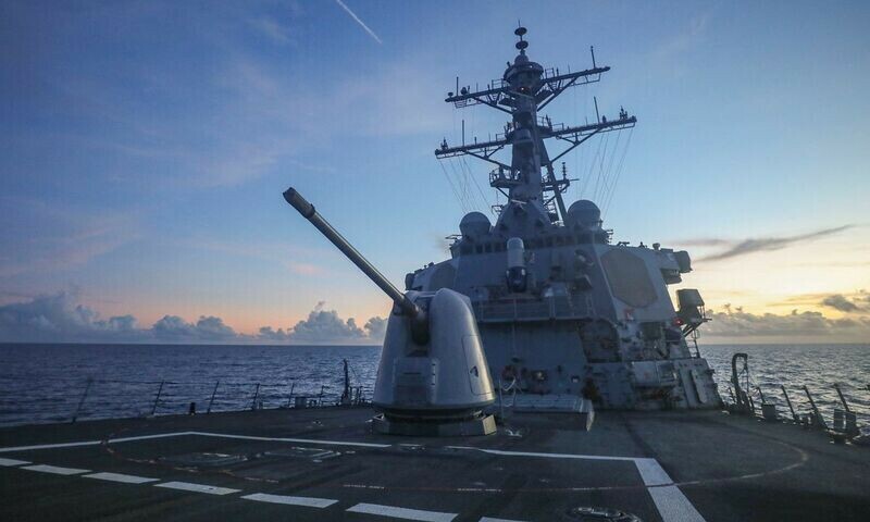 U.S. Navy ship again sails near disputed S. China Sea islands