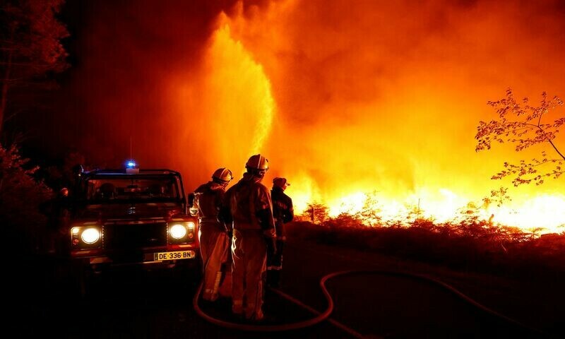 Europe battles wildfires in intense heat