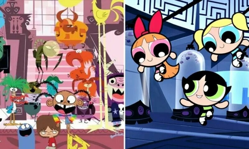 Professor Utonium is trying to make the perfect little Powerpuff Girls again