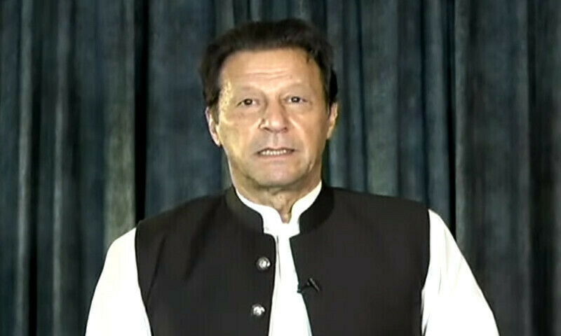 Imran calls for peaceful protests after Hamza retains Punjab CM post