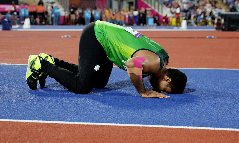 90.18m man Nadeem brings home gold in Commonwealth Games