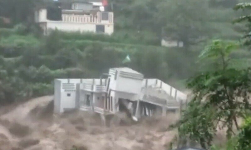 Emergency declared in Swat as floods sweep away houses, submerge roads