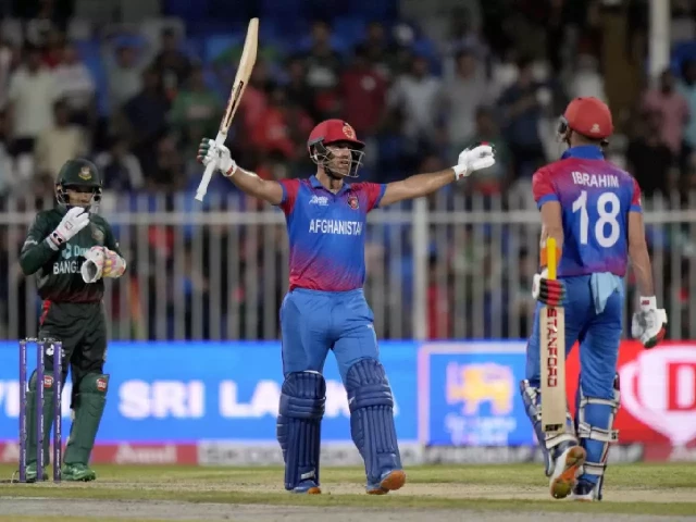Najibullah blitz powers Afghanistan into Asia Cup Super Fours