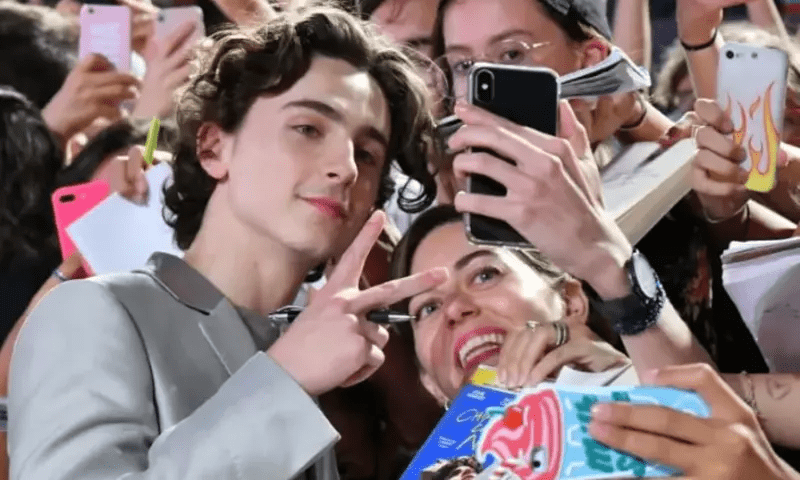 Timothee Chalamet hungry for blood in Venice
