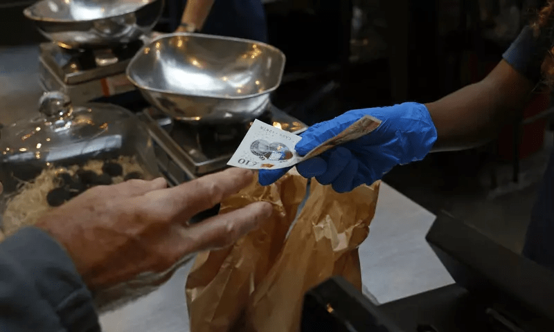 UK inflation eases from 40-year high