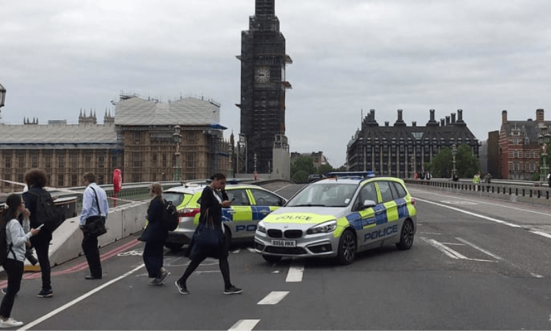 Two police officers stabbed in London ahead of queen&rsquo;s funeral