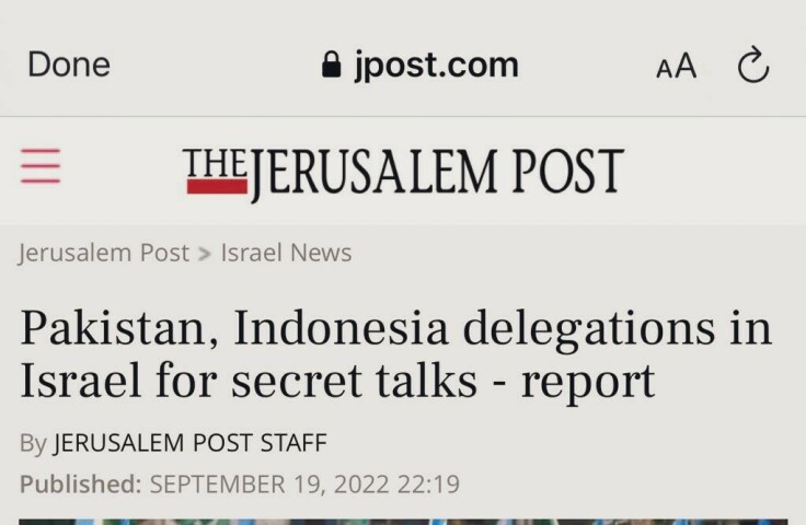 Fact check: Is a Pakistani team visiting Israel?