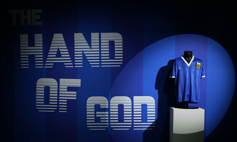 Maradona &lsquo;Hand of God&rsquo; shirt to go on display during World Cup