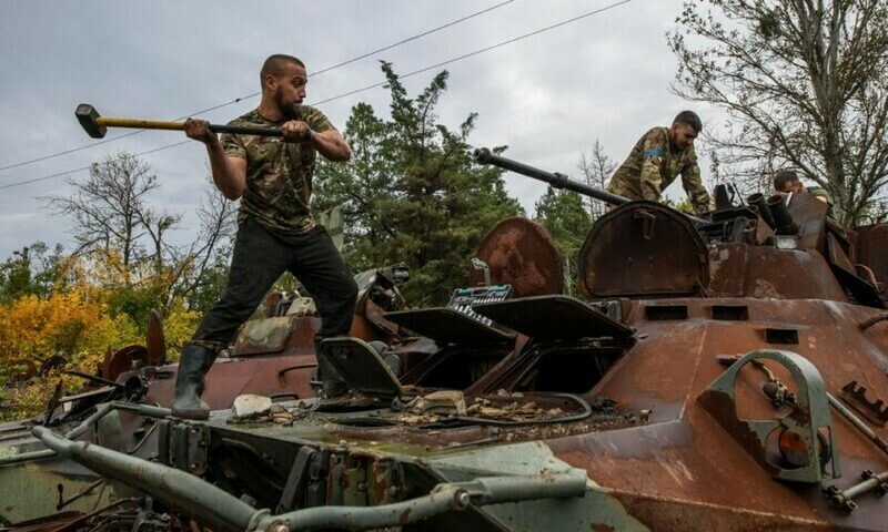 Ukraine claims control of Russian logistics hub, seeks to cut more supply lines