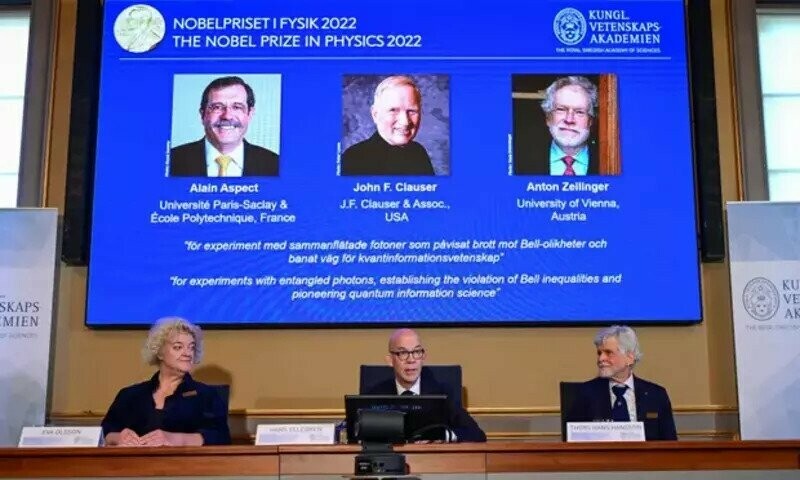 Trio win physics Nobel for quantum mechanics work