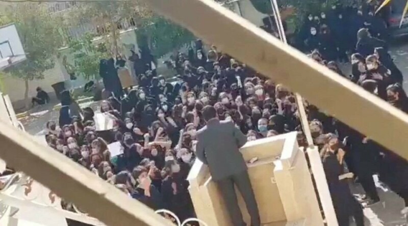 Women students tell Iran&rsquo;s president to &lsquo;get lost&rsquo; as unrest rages