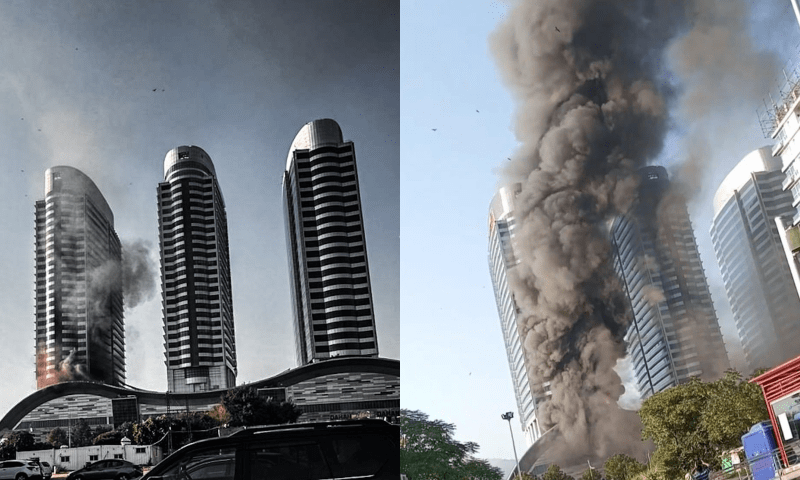 Centaurus Mall fire takes political turn as authorities seal the building